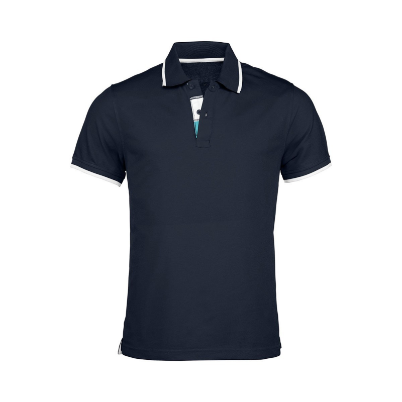 Polo contrasté ambulancier homme| Sanipod