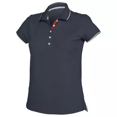 Polo femme contrasté ambulancier | Sanipod