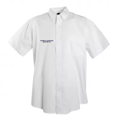 Chemise manches courtes sans repassage ambulancier| Sanipod