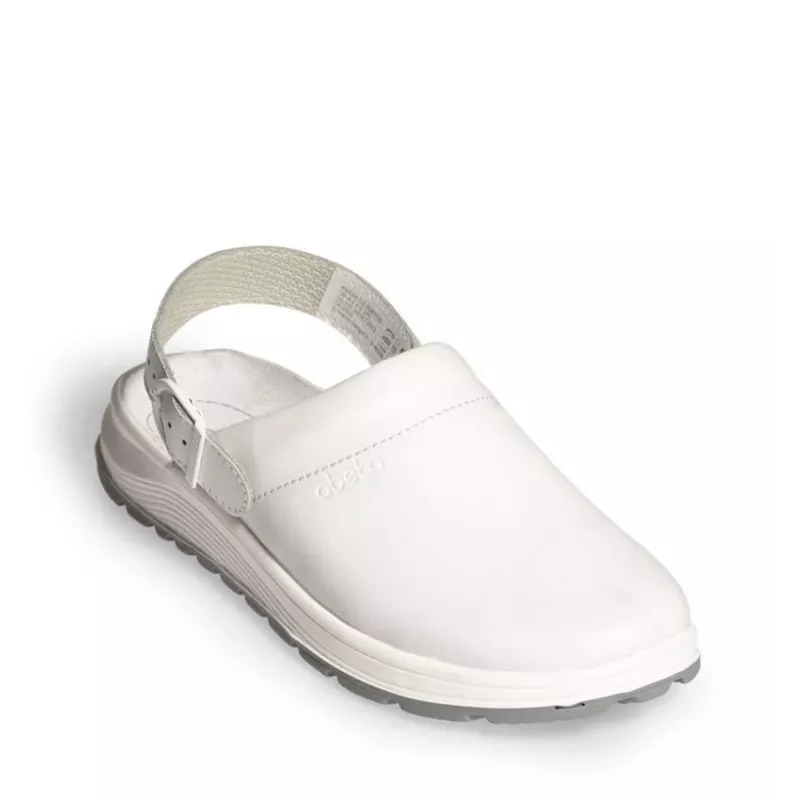 Active clog blanc avec fermeture à boucles - Abeba | Sanipod