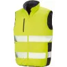 Bodywarmer matelassé réversible haute visibilité ambulancier