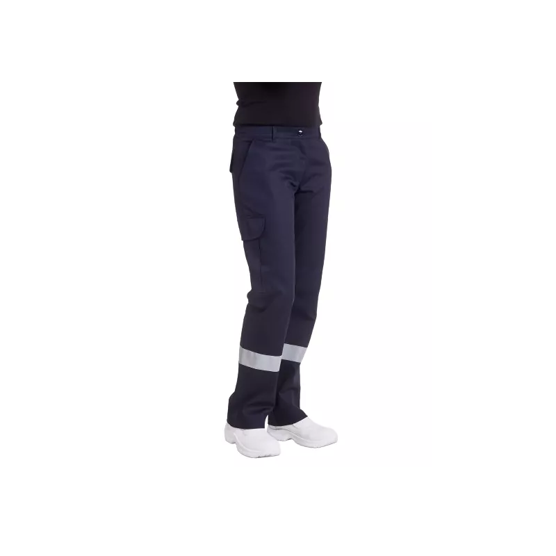 Pantalon ambulanciere bandes reflechissantes - Femme