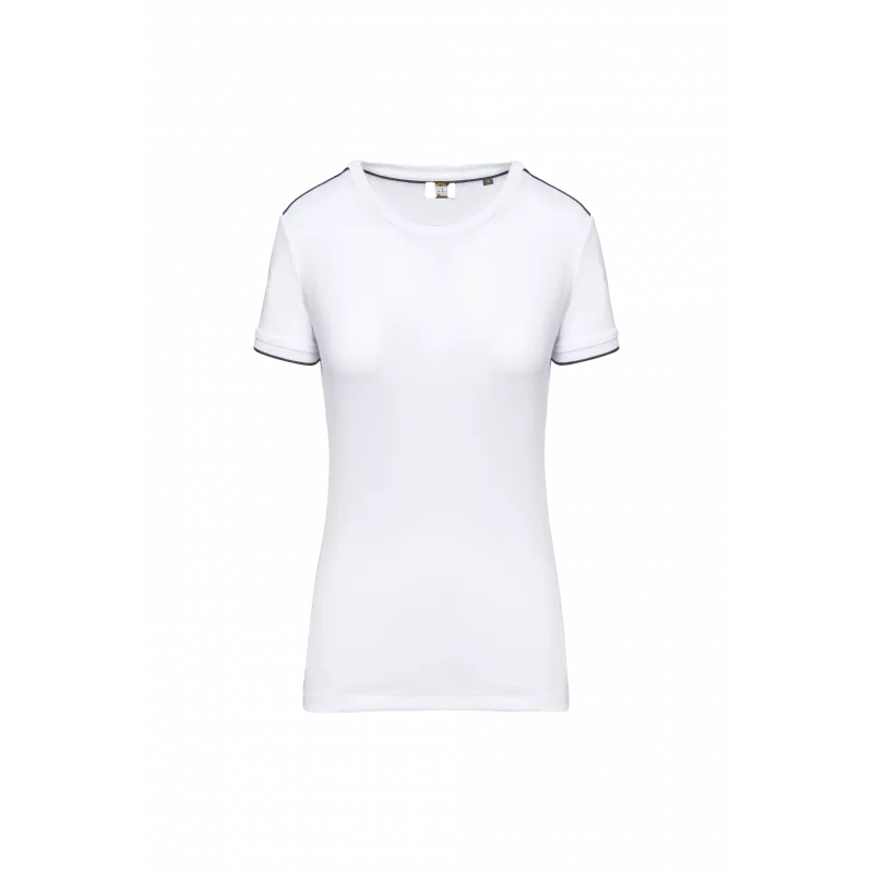 T-shirt liserés contrastés ambulancier femme | Sanipod