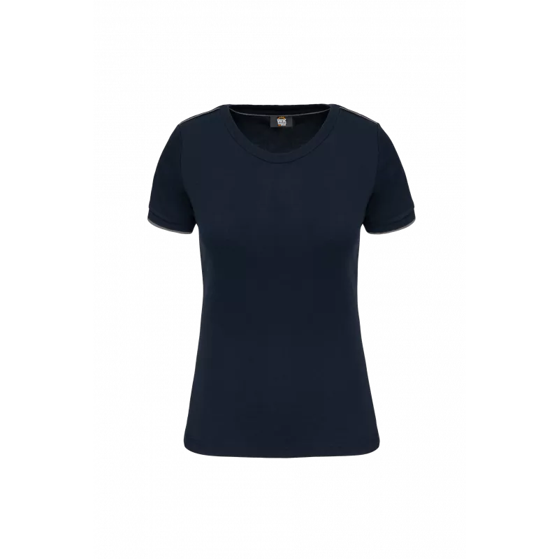 T-shirt liserés contrastés ambulancier femme | Sanipod