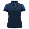 Polo femme prime bi-colore ECO-RESPONSABLE | Sanipod