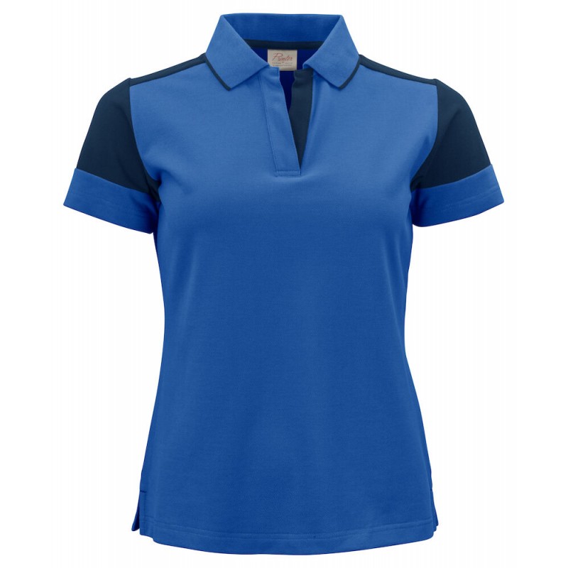 Polo femme prime bi-colore ECO-RESPONSABLE | Sanipod