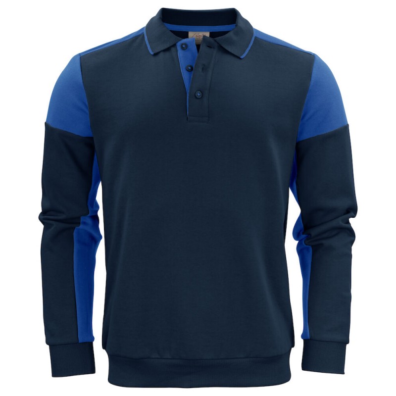 Sweat col polo prime bi-colore ECO-RESPONSABLE