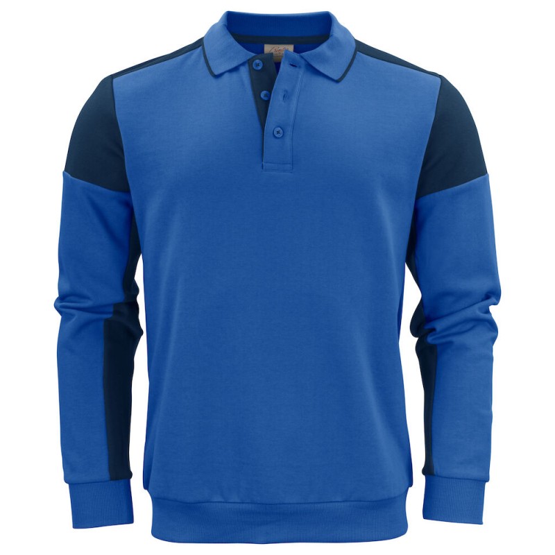 Sweat col polo prime bi-colore ECO-RESPONSABLE