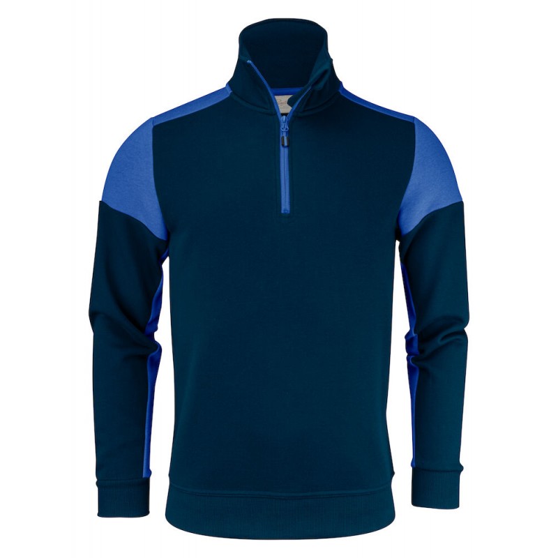 Sweat 1/2 zip prime bicolore ECO-RESPONSABLE | Sanipod