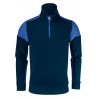 Sweat 1/2 zip prime bicolore ECO-RESPONSABLE