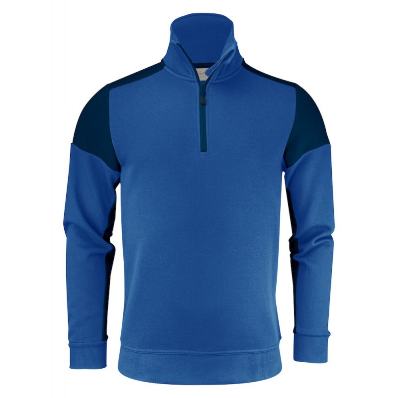 Sweat 1/2 zip prime bicolore ECO-RESPONSABLE