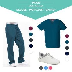 Kit Infirmière Dickies Mixte Pantalon + Blouse + basket