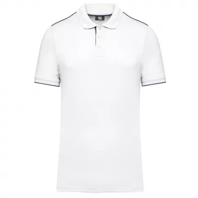 Polo contrasté ambulancier homme | Sanipod