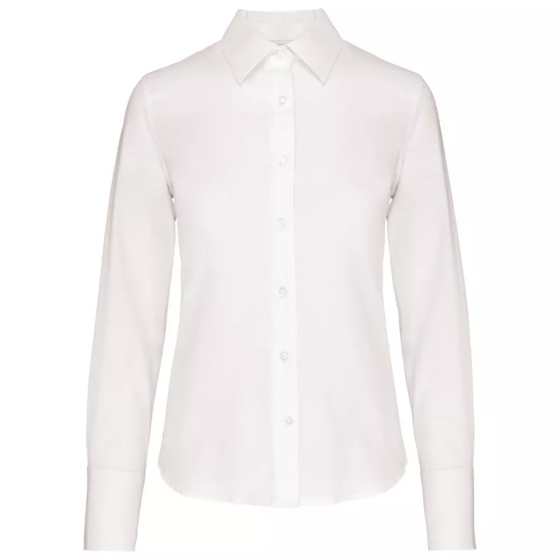 Chemise femme manches longues sans repassage ambulancier | Sanipod
