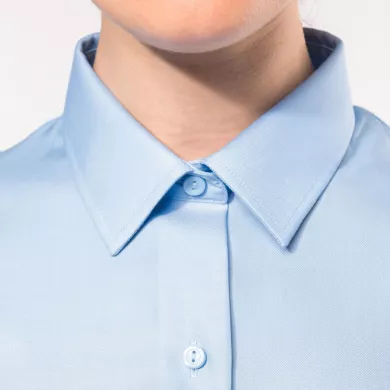 Chemise femme manches longues sans repassage ambulancier | Sanipod