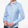 Chemise femme manches longues sans repassage ambulancier | Sanipod