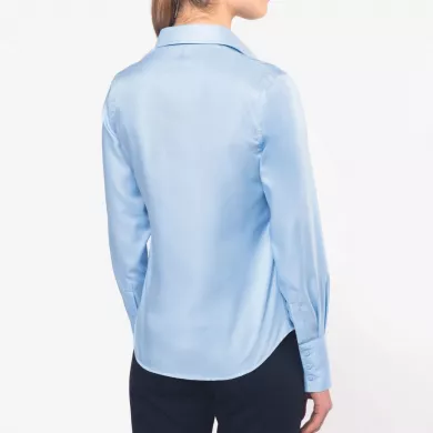 Chemise femme manches longues sans repassage ambulancier | Sanipod