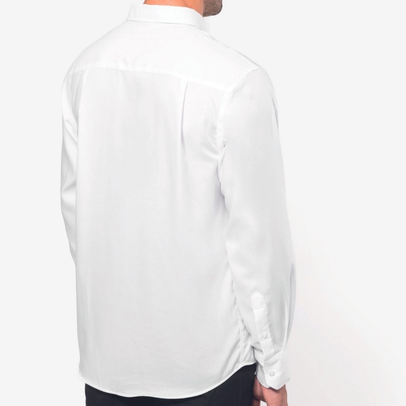 Chemise Homme Marcivo Infroissable – Manches Longues, Tissu Extensible Lin-Coton – Coupe Standard