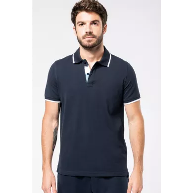 Polo contrasté ambulancier homme| Sanipod