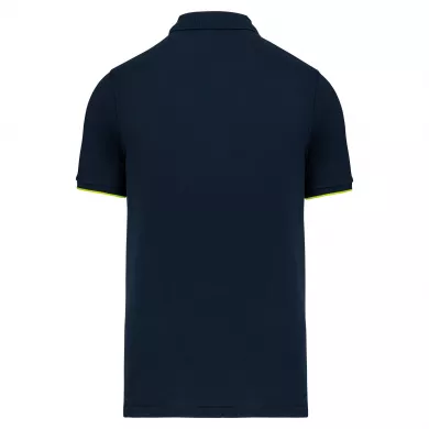 Polo contrasté ambulancier homme | Sanipod