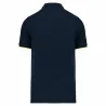 Polo contrasté ambulancier homme | Sanipod