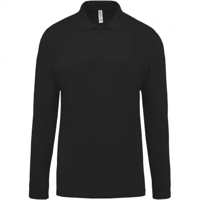 Polo piqué manches longues - homme | Sanipod