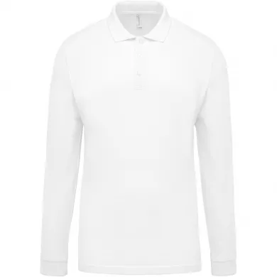 Polo piqué manches longues - homme | Sanipod