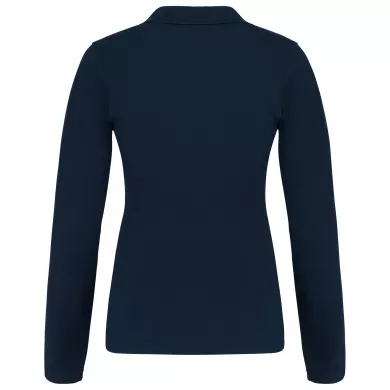 Polo piqué manches longues - femme | Sanipod