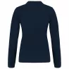 Polo piqué manches longues - femme | Sanipod
