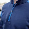 Sweat 1/2 zip prime bicolore ECO-RESPONSABLE | Sanipod