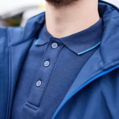 Sweat col polo prime bi-colore ECO-RESPONSABLE| Sanipod
