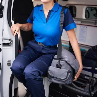 Polo femme prime bi-colore ECO-RESPONSABLE | Sanipod