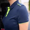 Polo femme contrasté ambulancier | Sanipod