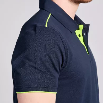 Polo contrasté ambulancier homme | Sanipod