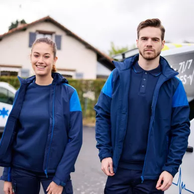 Softshell homme prime bicolore ECO-RESPONSABLE | Sanipod