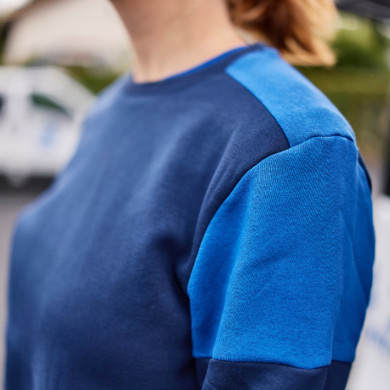 Sweat col rond prime bi-colore ECO-RESPONSABLE| Sanipod