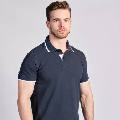 Polo contrasté ambulancier homme| Sanipod