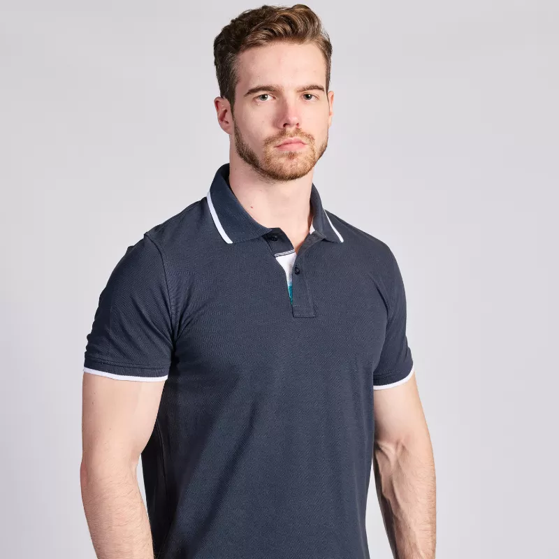 Polo contrasté ambulancier homme| Sanipod