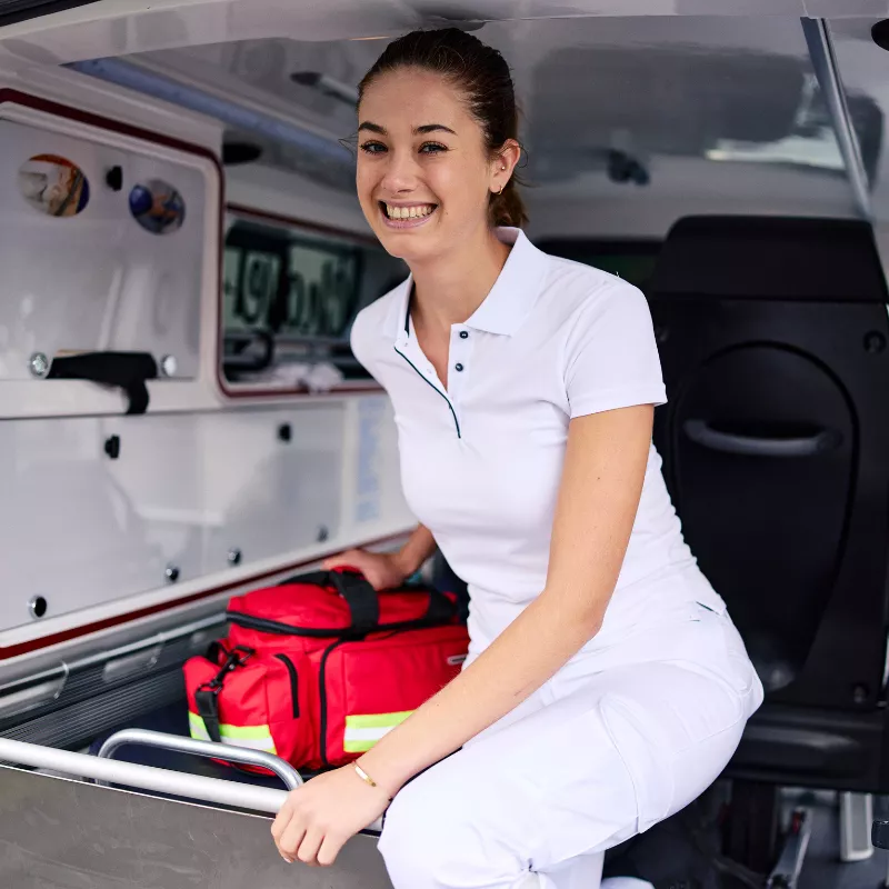 Polo respirant femme ambulancier | Sanipod