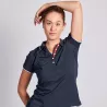 Polo femme contrasté ambulancier | Sanipod