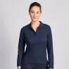 Polo piqué manches longues - femme | Sanipod