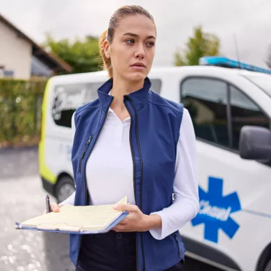Gilet softshell femme ambulancier | Sanipod