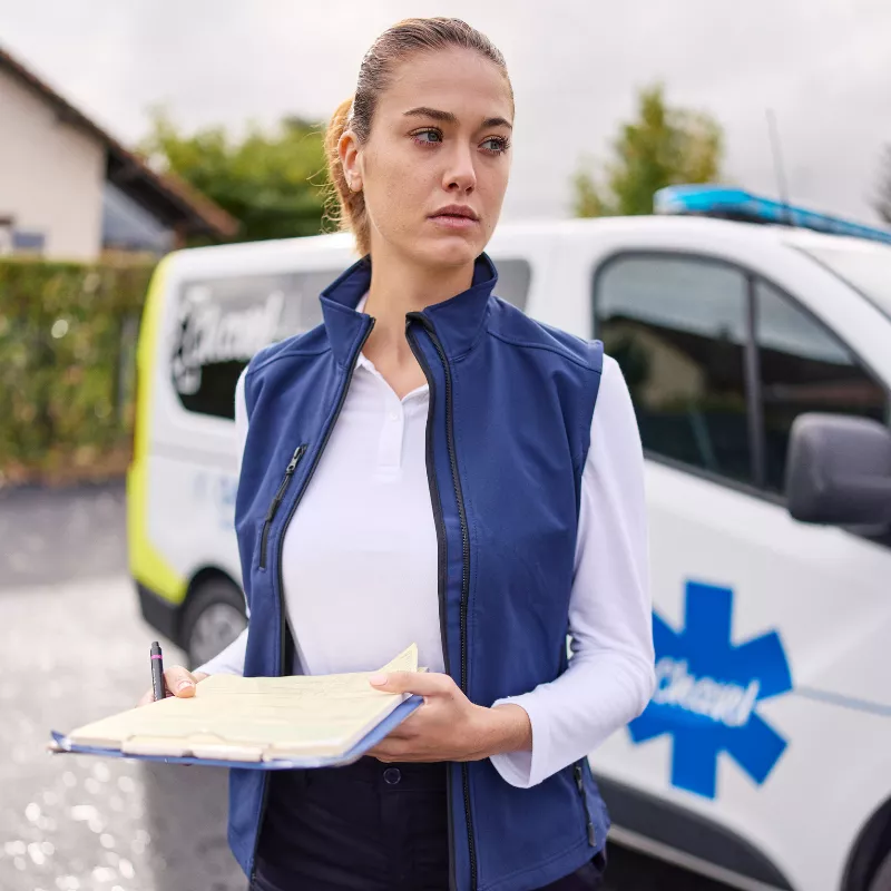 Gilet softshell femme ambulancier | Sanipod