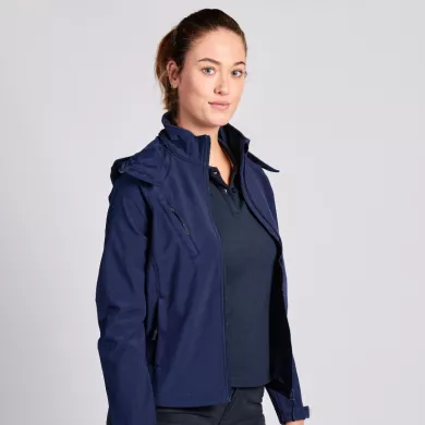 Softshell à capuche amovible - femme | Sanipod