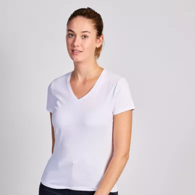 T-shirt col V femme ambulancier | Sanipod