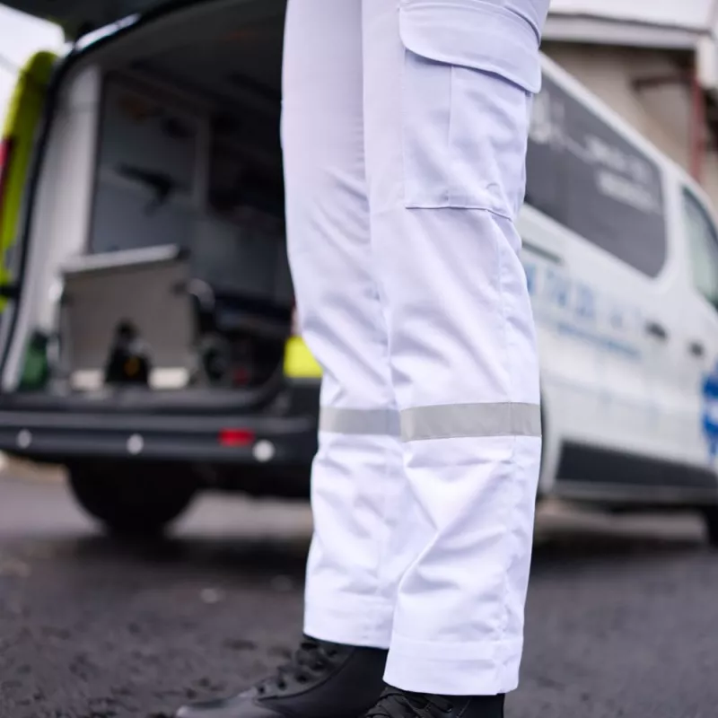 Pantalon ambulanciere bandes reflechissantes - Femme