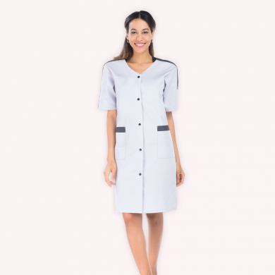Blouse médicale longue et manches courtes pour femme | Sanipod