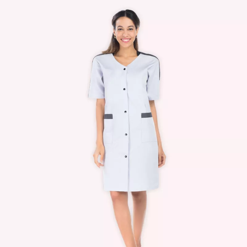 Blouse médicale longue et manches courtes pour femme | Sanipod