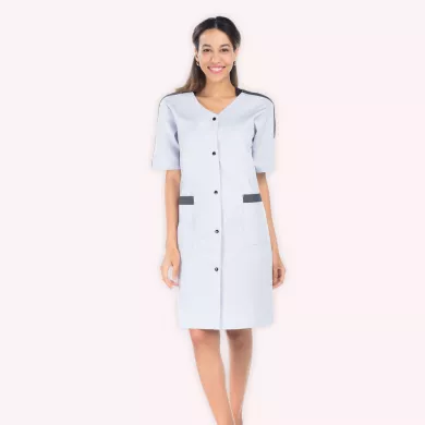 Blouse médicale longue et manches courtes pour femme | Sanipod