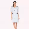 Blouse médicale longue et manches courtes pour femme | Sanipod